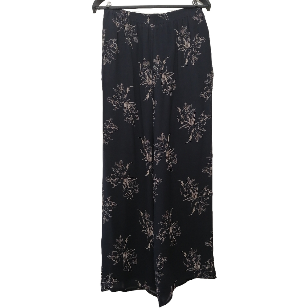 🌳 wide 100% silk pants